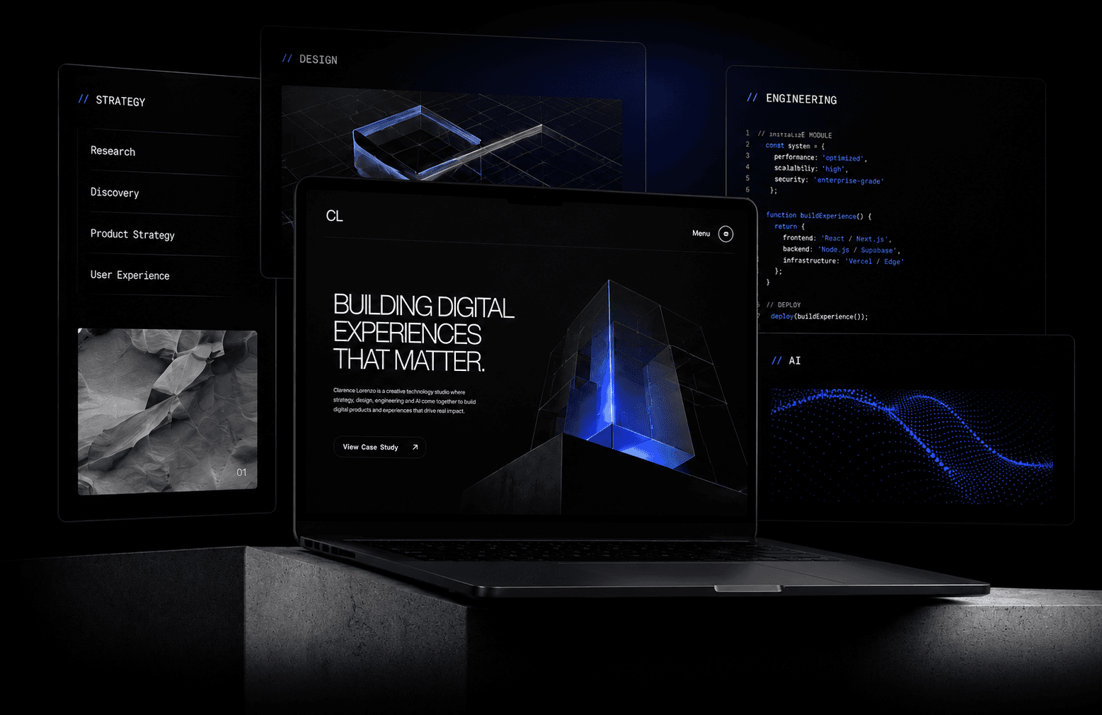 Clarence Lorenzo Studio digital workspace